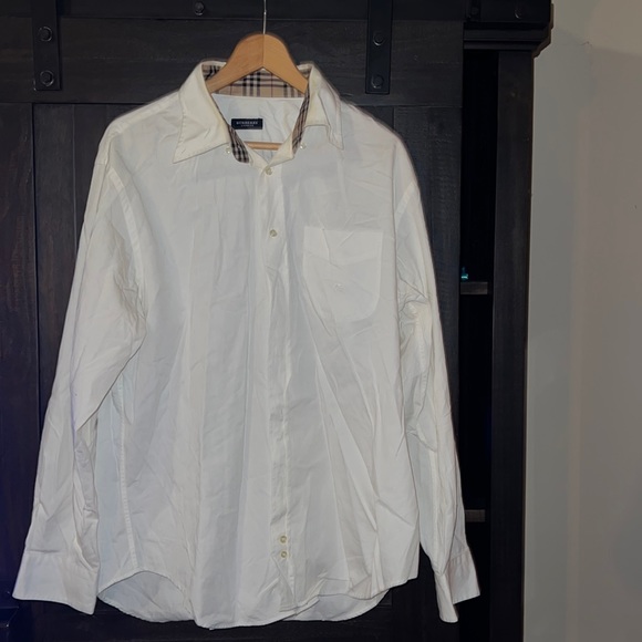 Burberry Other - Burberry Mens Cotton Button Down Shirt with print on collar